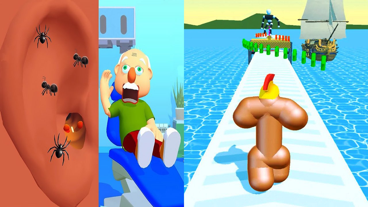 Мобильные игры Earwax Clinic и Tall Man Run прохождение, геймплей и новые уровни для Android и IOS