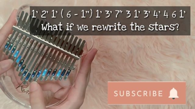 REWRITE THE STARS -ZAC EFRON AND ZENDAYA✨ KALIMBA COVER WITH EASY TABS || Kimberly Maldo