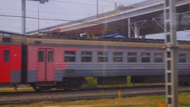 Из окна электрички Ярославского направления | Russian Suburban Railway Train In Moscow ASMR