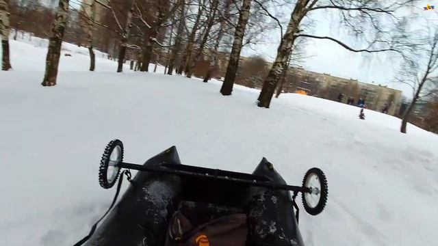 Универсальная лодка-сани «Катана»  в городе