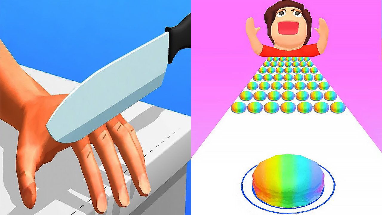 Мобильные игры ASMR Slicing и Pancake Run прохождение, геймплей и новые уровни для Android и IOS