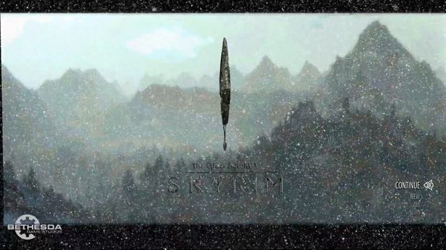 Skyrim - My Main Menu - Mountains