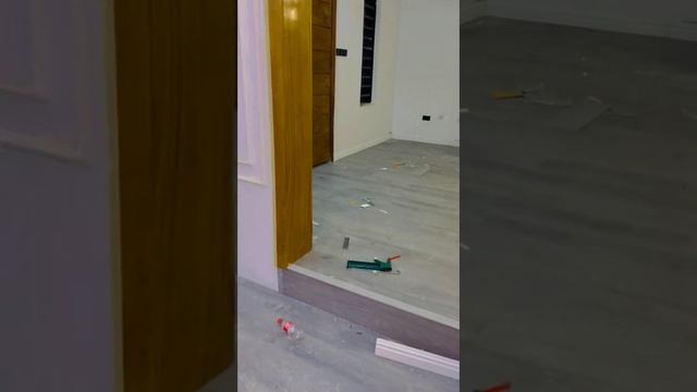 Another Installation Of Our Grey SPC FLOOR. #lagosinteriors #interiordesigninlagos