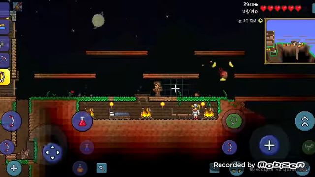 #Террария на ЭКСПЕРТ моде/Первый БОСС!!!!!  1/2