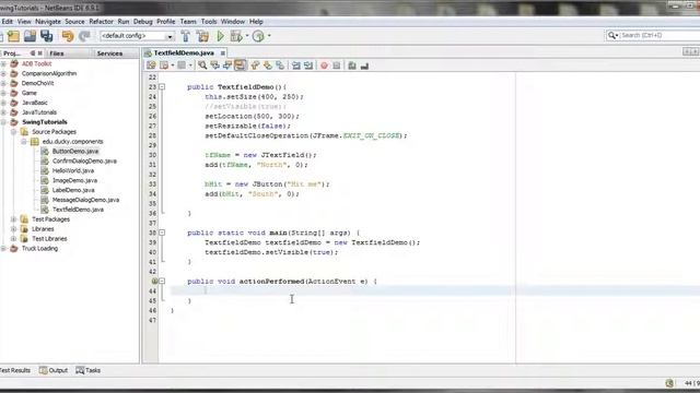 Java Swing 9: Textfield