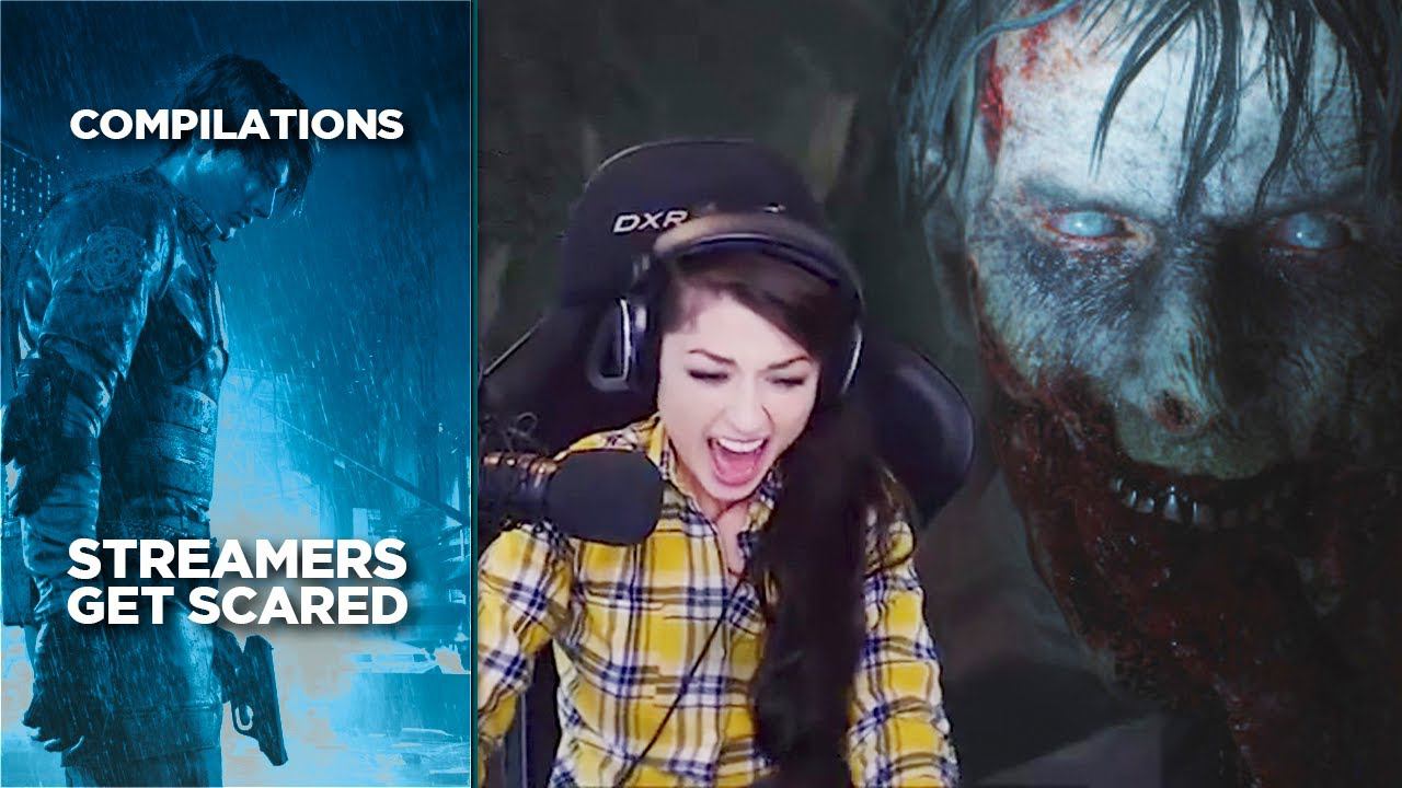 Streamers Get Scared Of Zombies | Resident Evil 2