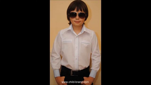 Белая рубашка с длинным рукавом для мальчика 7 лет 8 лет 9 лет 10 лет 11 лет 12 лет 13 лет 14 лет 1