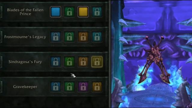 Death Knight Artifact Showcase Blood, Unholy, And Frost In All Colors.