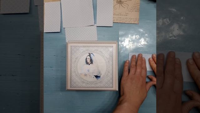 Декор шкатулки 1. Приклеиваю распечатки. Трафарет или молд, что выбрать? Мастерская 