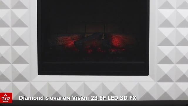 Электрокамин Royal Flame Diamond с очагом Vision.mp4
