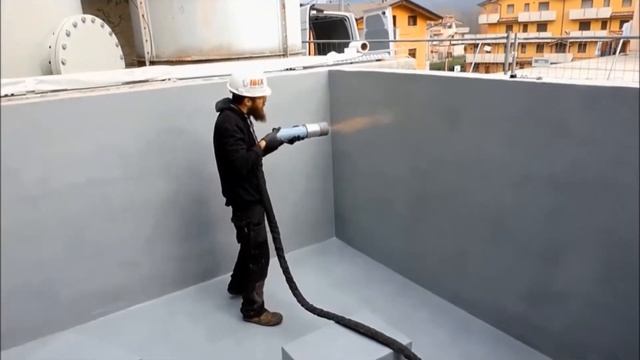 Thermoplastic Flame Spray Coating Of Concrete Substrates