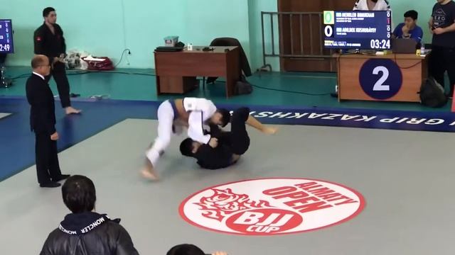 Almaty Open BJJ Cup. Кубок Алматы по джиу джитсу 9.02.20 Кушубаев Vs Бимухан