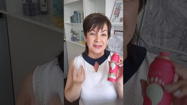 Охлаждающий спрей-дезодорант гель для ног с арбузом и огурцом. (лемитированая серия)