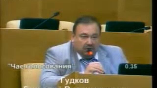 Голосование в Думе об изменении числа мировых судей 20120706