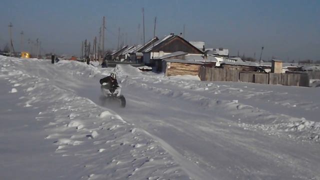 Yamaha YFM 250Raptor зимой 4