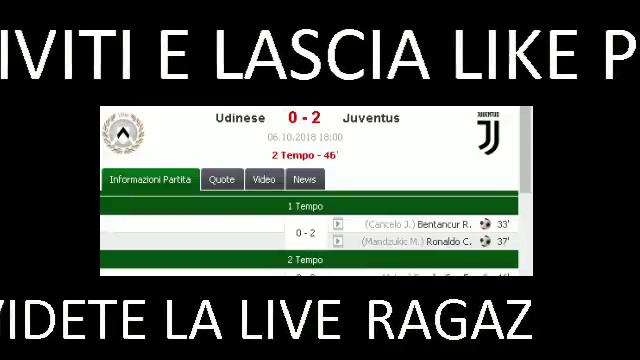 UDINESE VS JUVENTUS LIVE UHD