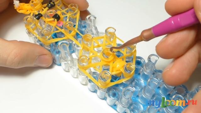 СОБАКА (щенок) из Rainbow Loom Bands. Урок 98