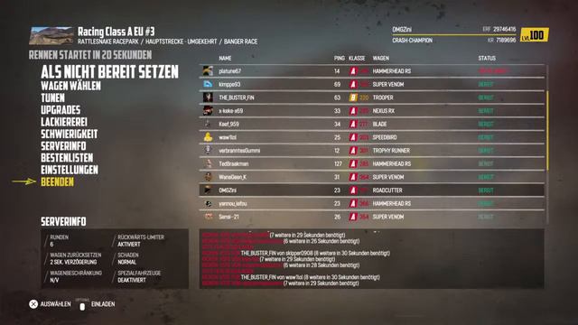 Wreckfest Multiplayer PS4 ::: Public Server