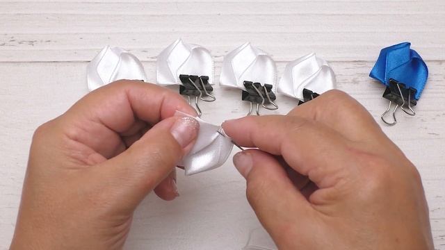 Простые бантики в школу DIY Simple Bows