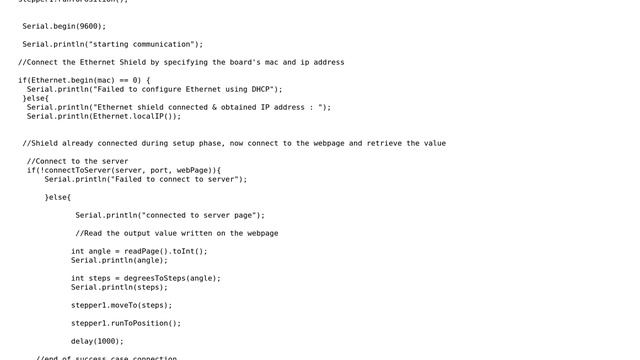 Arduino: Strange Comportment Of Stepper Motor While Connected To Internet
