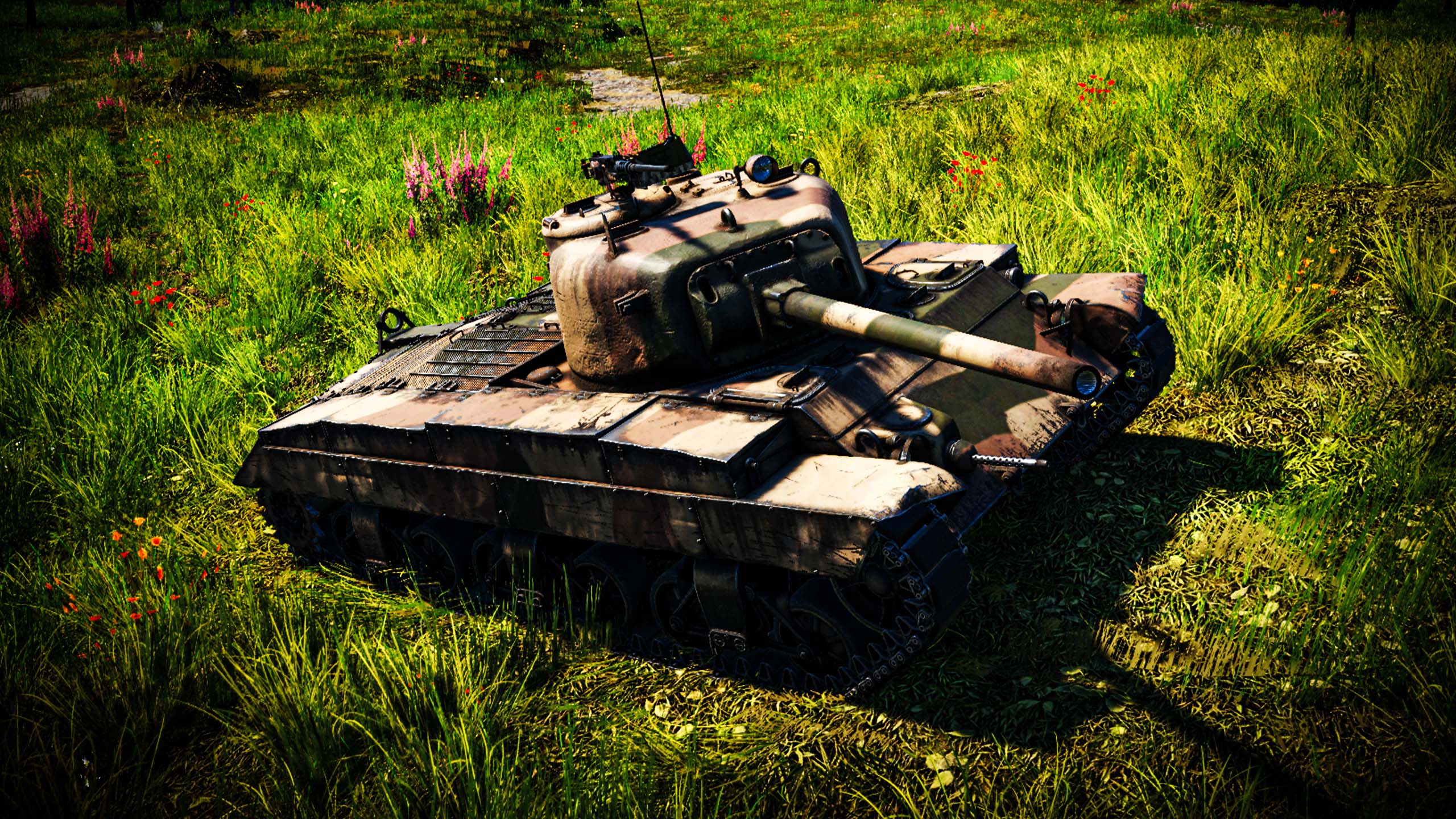 War Thunder: T20,  M4A3E2(76)W,  M26