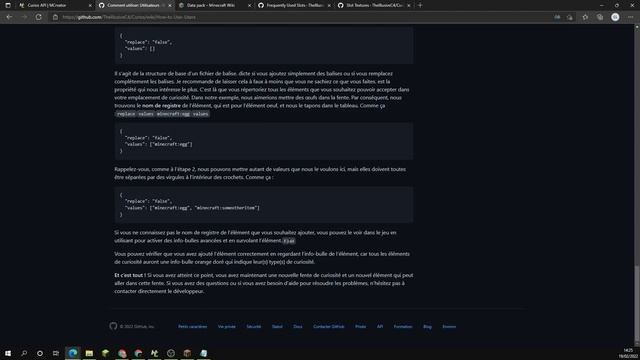 Tout Sur Curios API Pour MCreator 2021.3