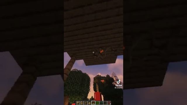 Красивая построика на вид горы в майнкрафт #shorts