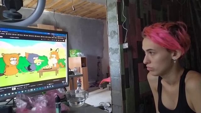 Учу жену чистить норку на примере мультика