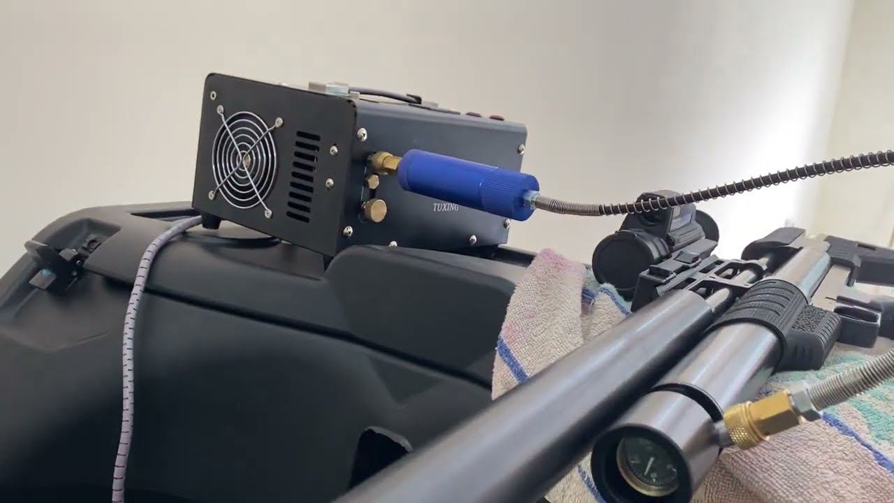 Как закачать PCP пневматику от квадроцикла Stels Leopard 500