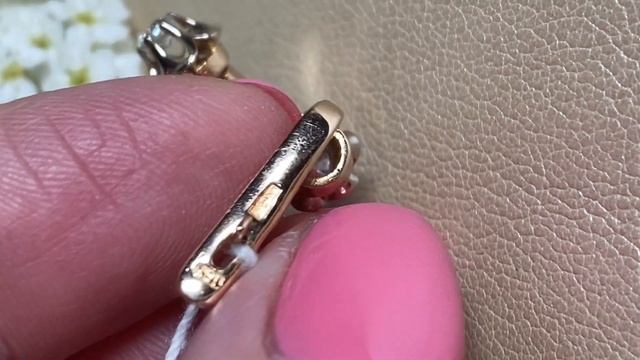 Золотые Серьги Тюльпаны СССР с Бриллиантами Ватсап +79776173980