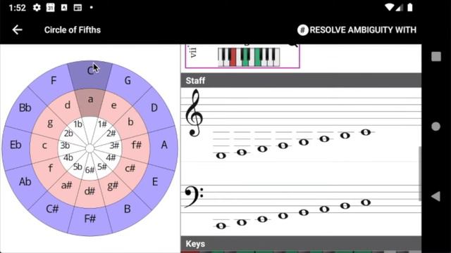 Circle Of Fifths with Piano Companion