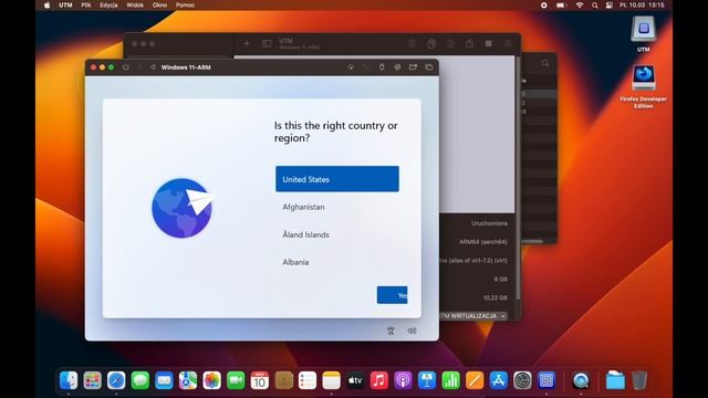 Windows 11 Na Mac ARM (M1, M2) Za Pomocą UTM - ZA DARMO