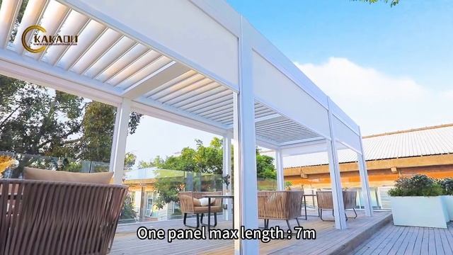 Kakadu Aluminum Louver Aluminum Pergola With Zip Track Outdoor Blinds #factorydirect
