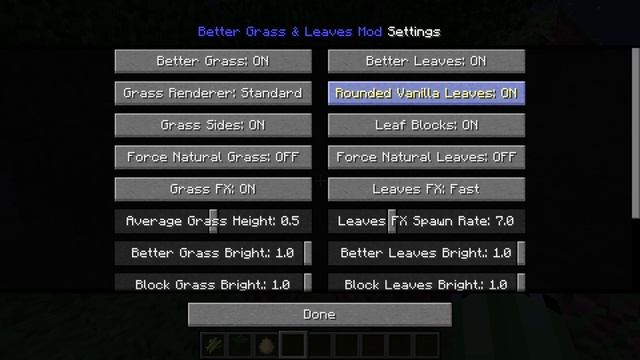 Minecraft BETTER GRASS & LEAVES MOD