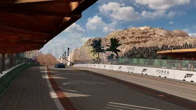 Forza Motorsport 7: Mercedes-Benz CLK GTR 3-Lap Test At Dubai