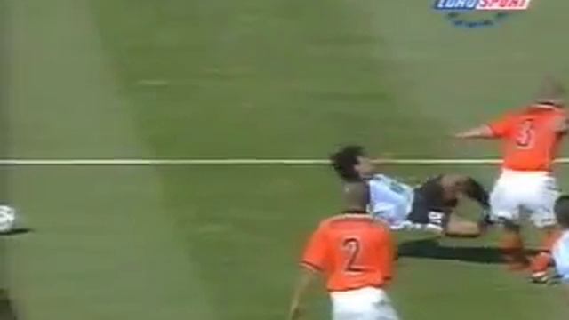 Argentina Vs Netherlands Gabriel Ortega Vs Edvin Van Der Saar World Cup 98 France