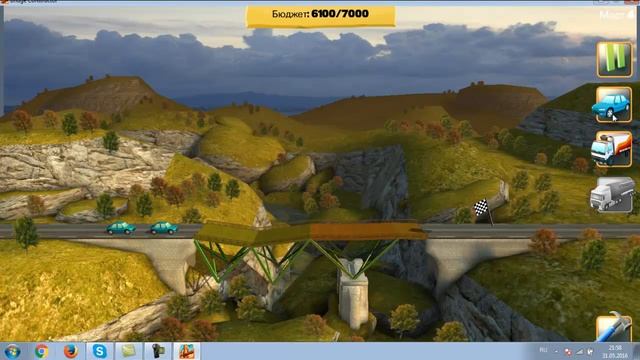 Прохождение 3-4 уровня Bridge Constructor