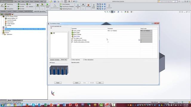 SolidWorks Hole Wizard Feature Recognition SolidCAM Machining Process - In Depth