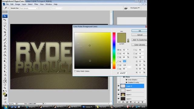 Photoshop CS3 Logo Tutorial - Effects, Text, Styles Guide [commentated]