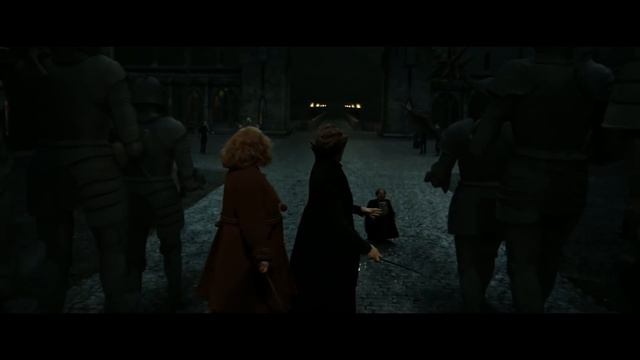 Harry Potter and the Deathly Hallows - Part 2 (Protecting Hogwarts Scene - HD)