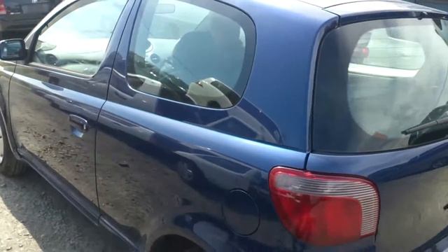 Видео-тест автомобиля Toyota Vitz (синий, 1SZ-FE, 2000г., SCP10-0206017)