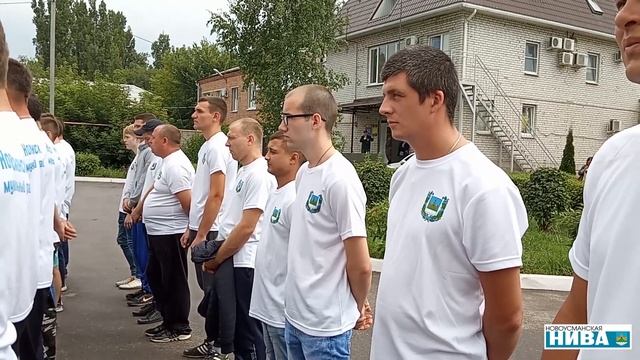 Отправка на военные сборы в Новой Усмани