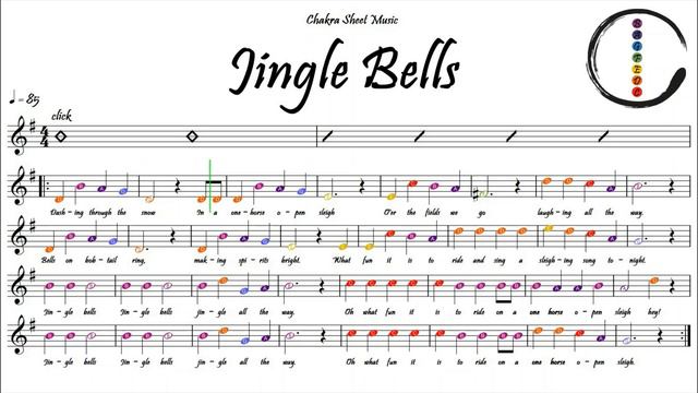 Jingle Bells - Violin Relaxing Beginner Sheet Music With Easy Notes & Letters