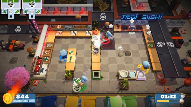 #3( 1-3)難易度☆☆☆☆[ニューゲーム＋]【 Overcooked2!】 オーバークック２