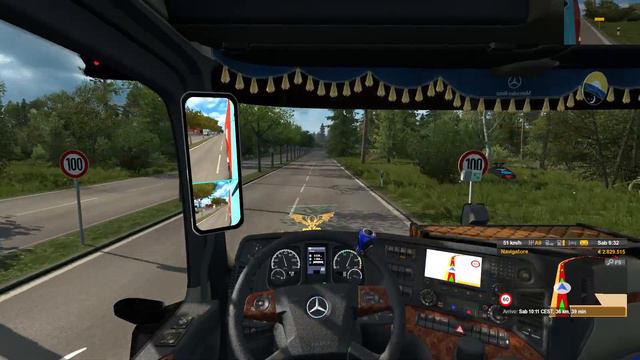Euro Truck Simulator 2 (1.36) Mercedes Actros MP4 Flensburg To Kiel Germany + DLC's & Mods