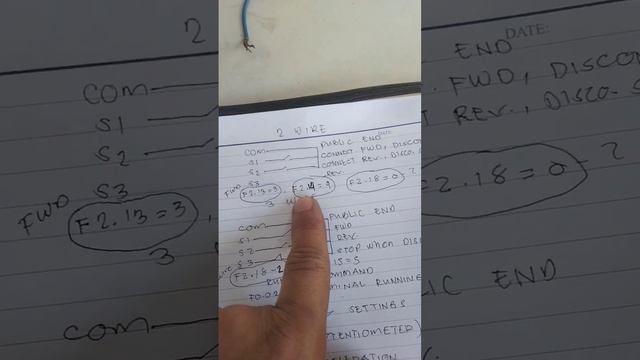 Vfd Parameter Set Up//vfd Wiring