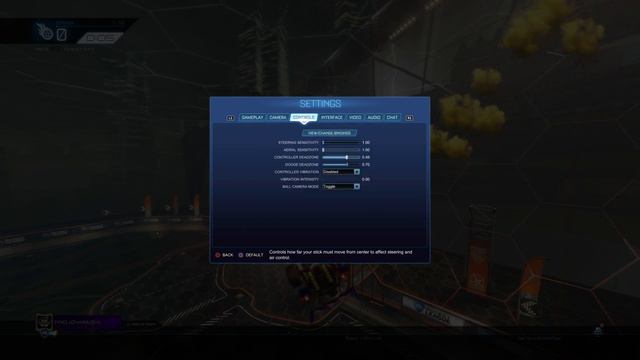 My Rocket League Settings