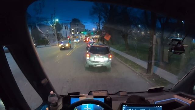 POV: Driving The Rivian Electric Van At Night