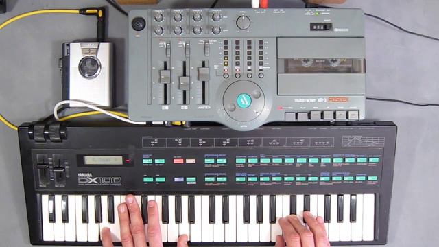 Yamaha Dx100  Zoom 1201  Reverb Synth Pads - Ambient Jam on Four Track