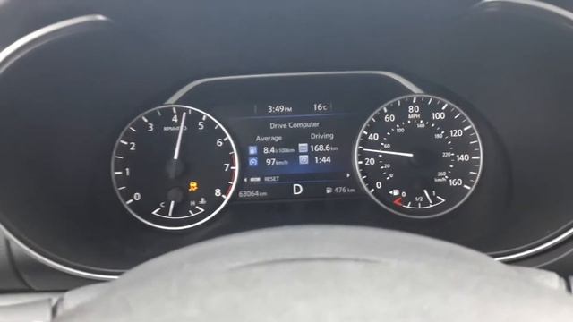 Nissan Maxima 2017  0-100 Km/h